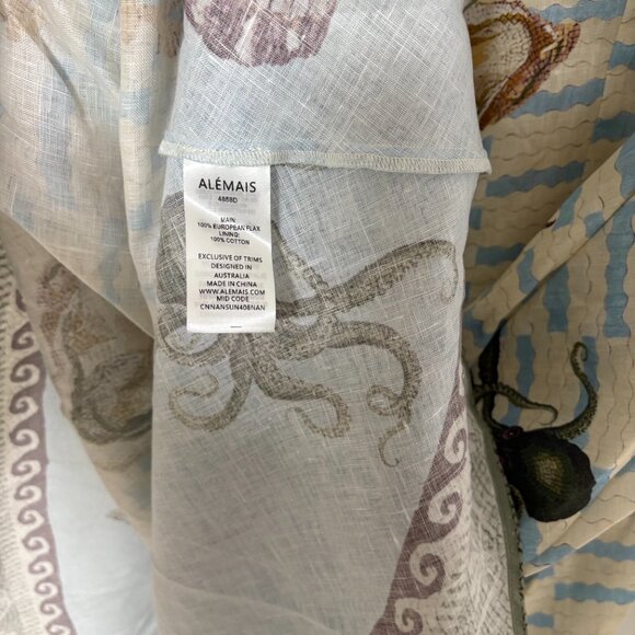 Alemais jellyfish pleated linen midi dress - Picture 14 of 15